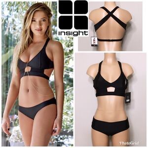 Insight black bikini. Size 6. NWT